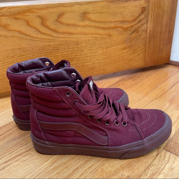 Vans Shoes - Vans Burgundy Hi-Tops